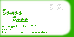 domos papp business card